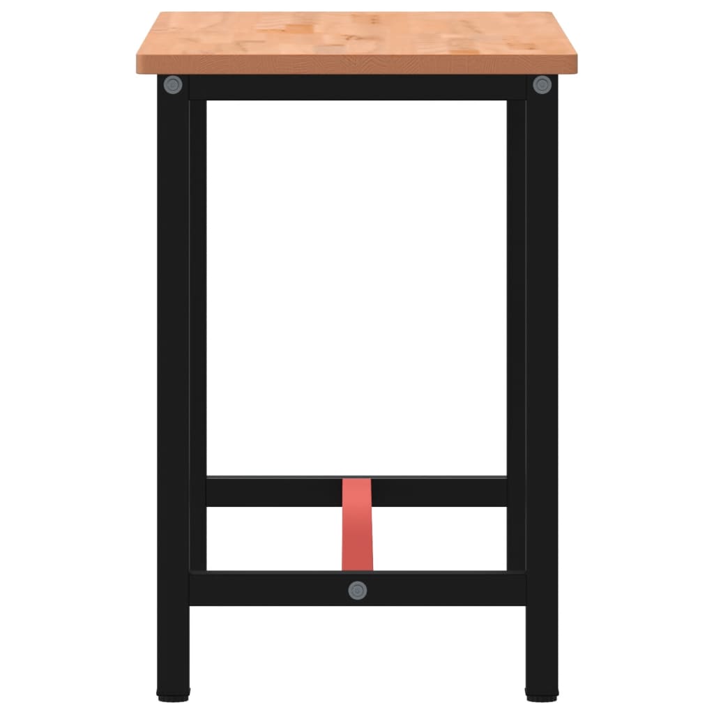 Werkbank 115x55x81,5 cm massief beukenhout en metaal is nu te koop bij PeponiXL, paradijselijk wonen!