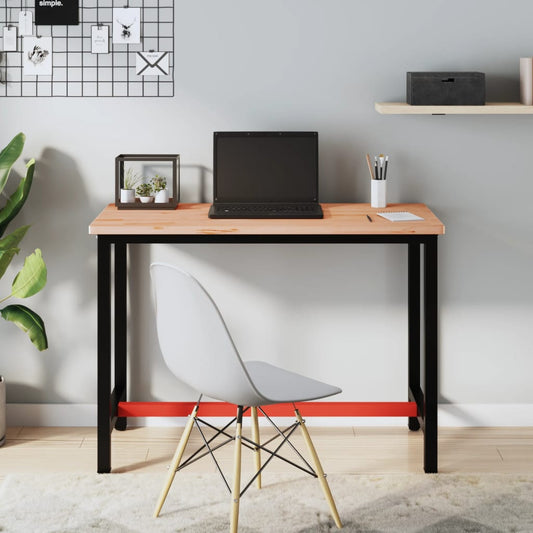 Werkbank 115x55x81,5 cm massief beukenhout en metaal is nu te koop bij PeponiXL, paradijselijk wonen!