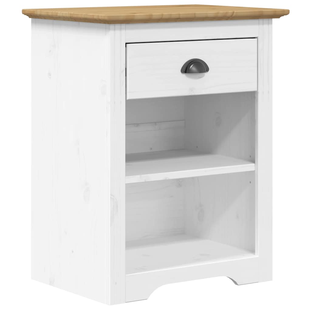 Nachtkastje BODO 53x38,5x67 cm massief grenenhout bruin is nu te koop bij PeponiXL, paradijselijk wonen!