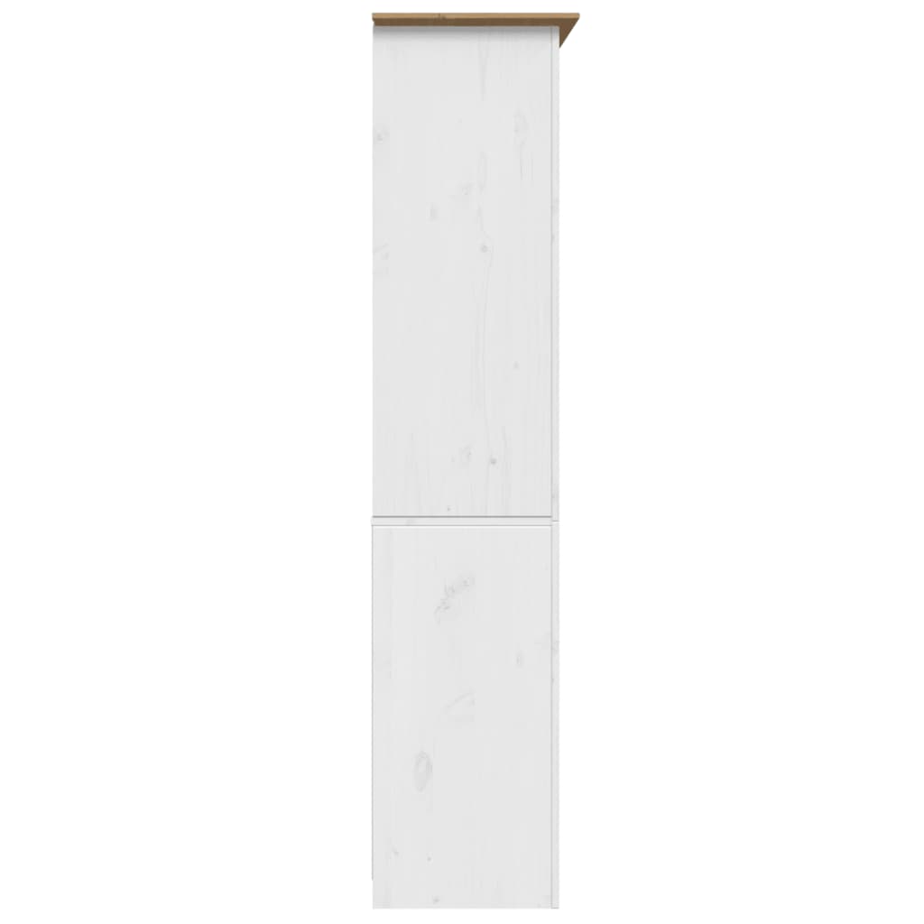 Boekenkast BODO 82x40x173 cm massief grenenhout wit en bruin is nu te koop bij PeponiXL, paradijselijk wonen!