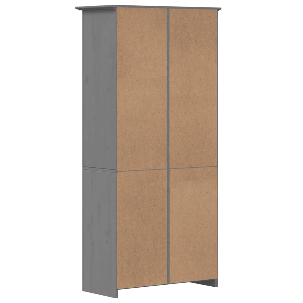 Boekenkast BODO 82x40x173 cm massief grenenhout grijs is nu te koop bij PeponiXL, paradijselijk wonen!