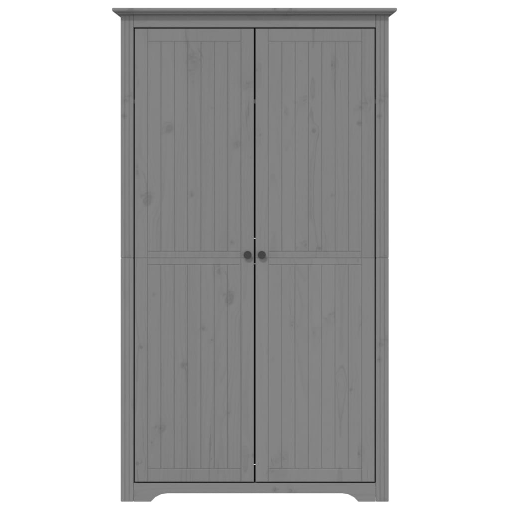 Kledingkast BODO 99x53,5x173 cm massief grenenhout grijs is nu te koop bij PeponiXL, paradijselijk wonen!