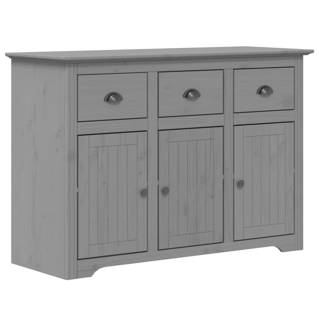 Dressoir BODO 115,5x44x80 cm massief grenenhout grijs is nu te koop bij PeponiXL, paradijselijk wonen!