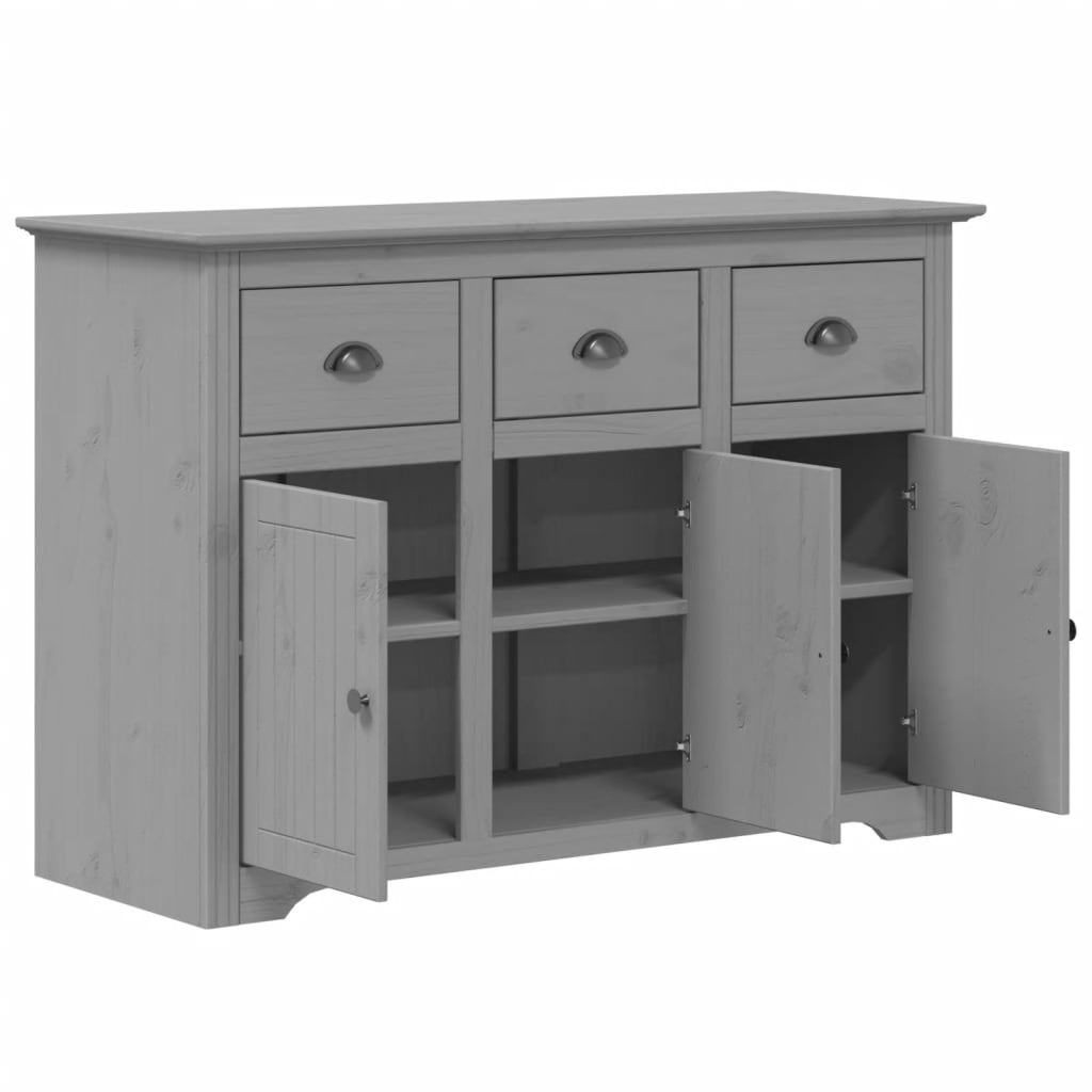 Dressoir BODO 115,5x44x80 cm massief grenenhout grijs is nu te koop bij PeponiXL, paradijselijk wonen!