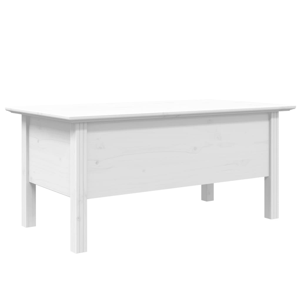 Salontafel BODO 100x55x46 cm massief grenenhout wit is nu te koop bij PeponiXL, paradijselijk wonen!