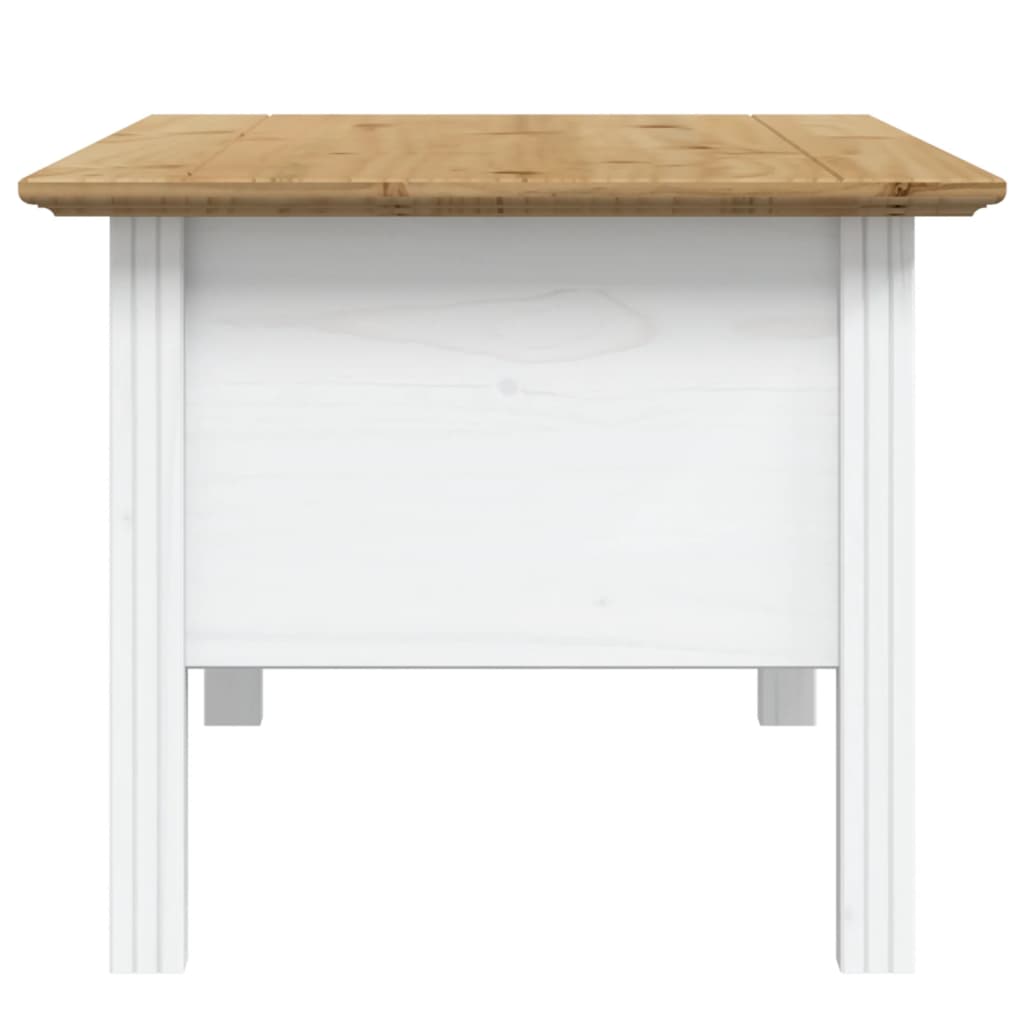 Salontafel BODO 100x55x46 cm massief grenenhout wit en bruin is nu te koop bij PeponiXL, paradijselijk wonen!