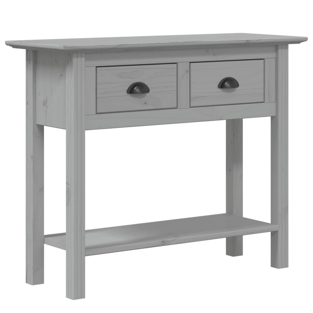 Wandtafel BODO 91x35x74 cm massief grenenhout grijs is nu te koop bij PeponiXL, paradijselijk wonen!