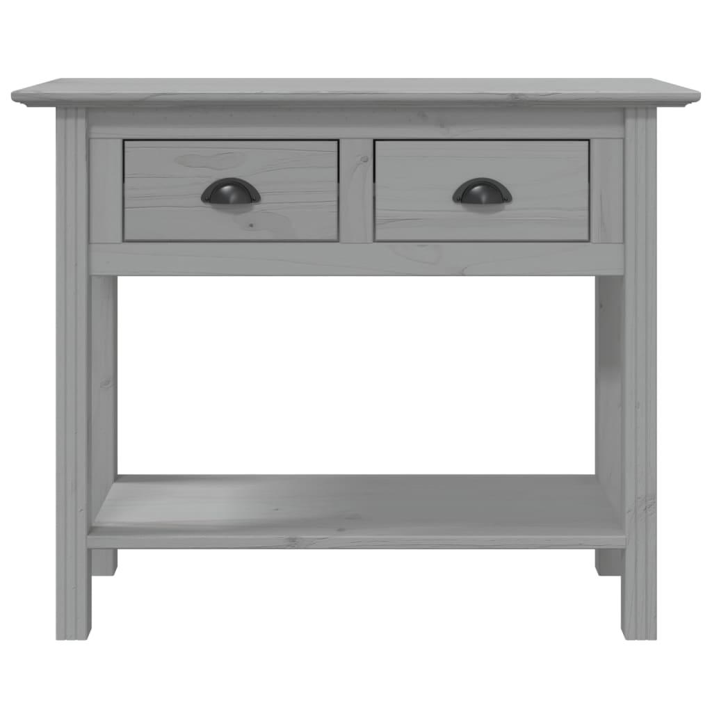 Wandtafel BODO 91x35x74 cm massief grenenhout grijs is nu te koop bij PeponiXL, paradijselijk wonen!