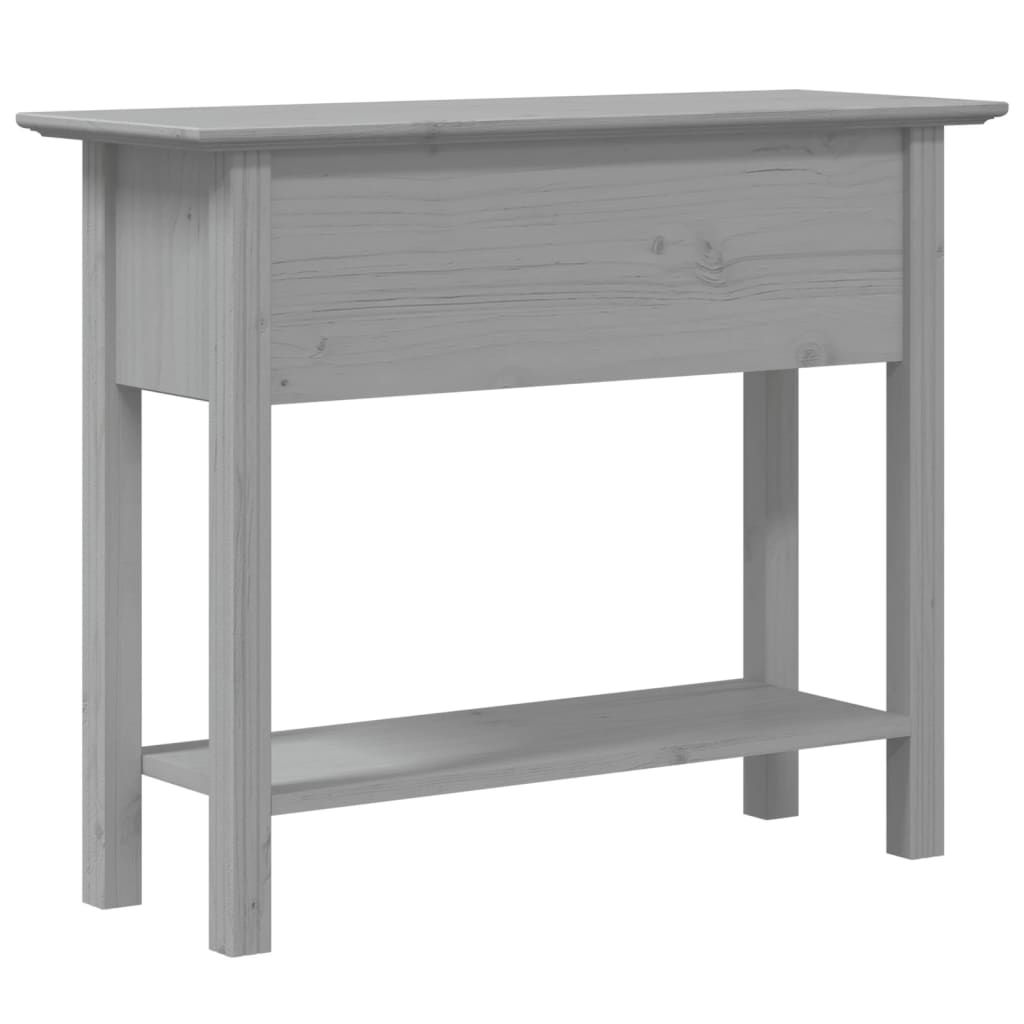 Wandtafel BODO 91x35x74 cm massief grenenhout grijs is nu te koop bij PeponiXL, paradijselijk wonen!
