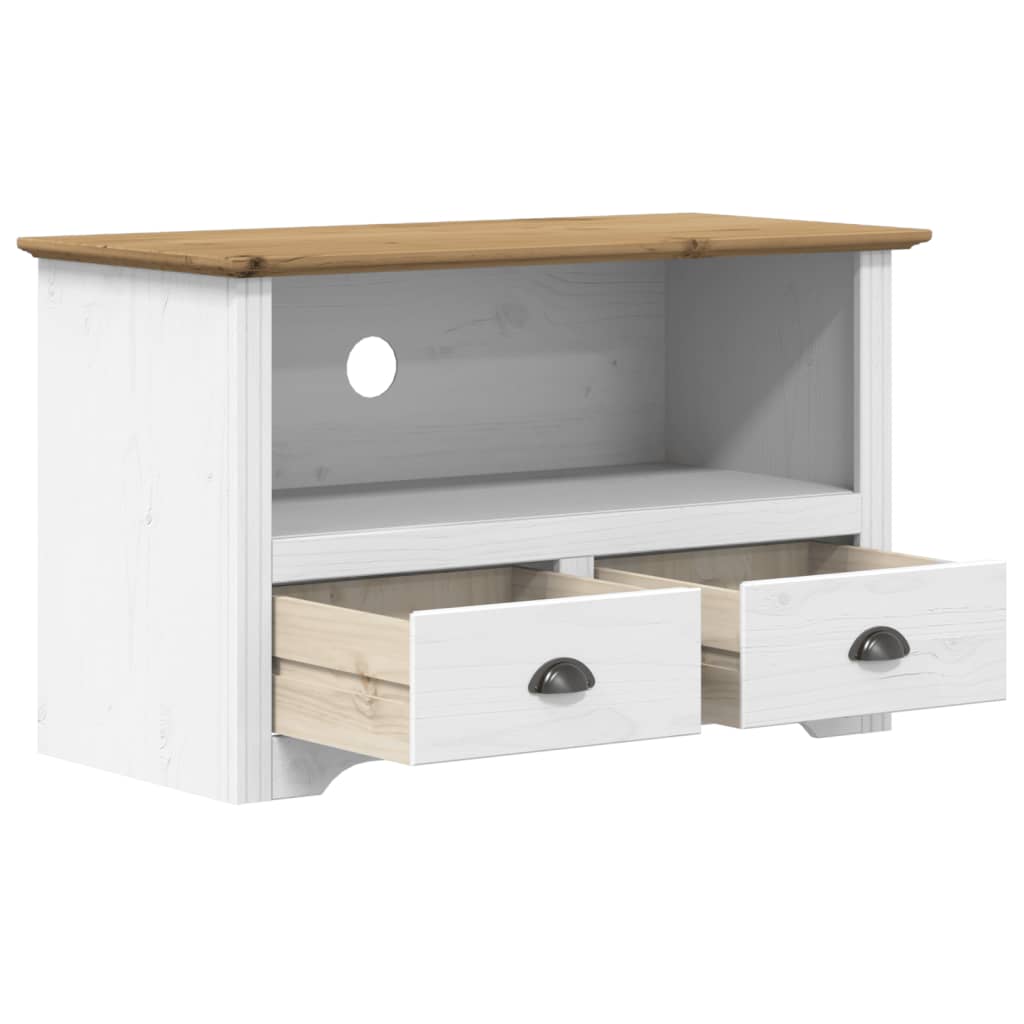 Tv-meubel met 2 lades BODO 91,5x44,5x56 cm grenenhout bruin is nu te koop bij PeponiXL, paradijselijk wonen!