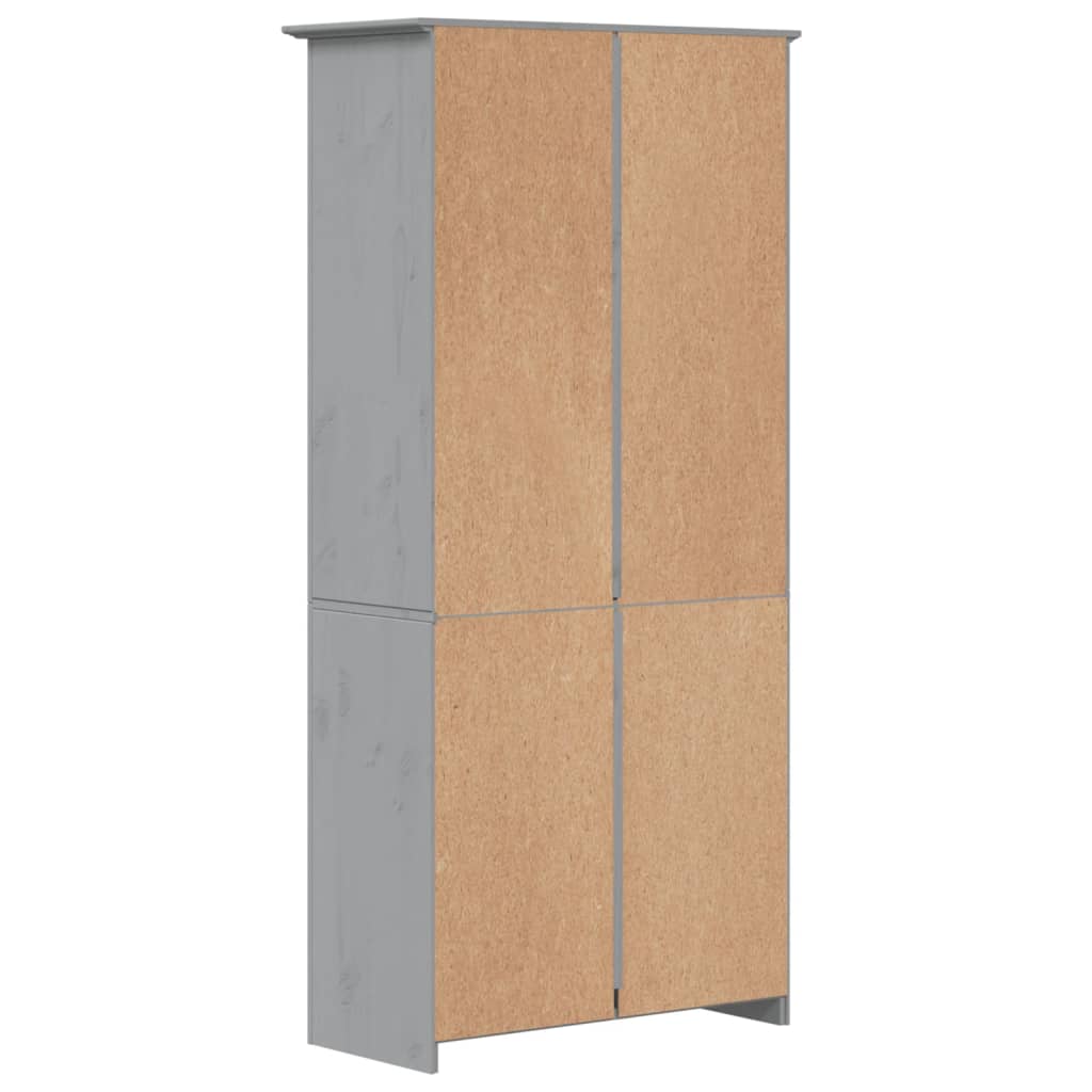 Boekenkast 5-laags BODO 82x40x173 cm massief grenenhout grijs is nu te koop bij PeponiXL, paradijselijk wonen!