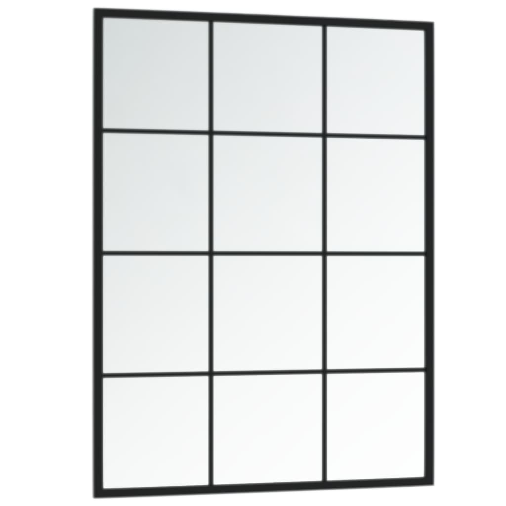 Wandspiegels 3 st 80x60 cm metaal zwart is nu te koop bij PeponiXL, paradijselijk wonen!