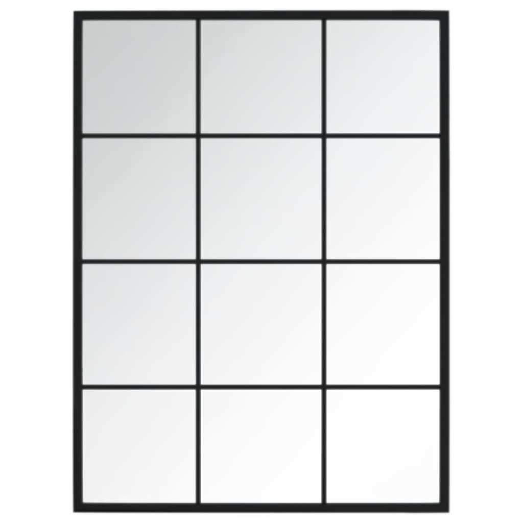 Wandspiegels 3 st 80x60 cm metaal zwart is nu te koop bij PeponiXL, paradijselijk wonen!