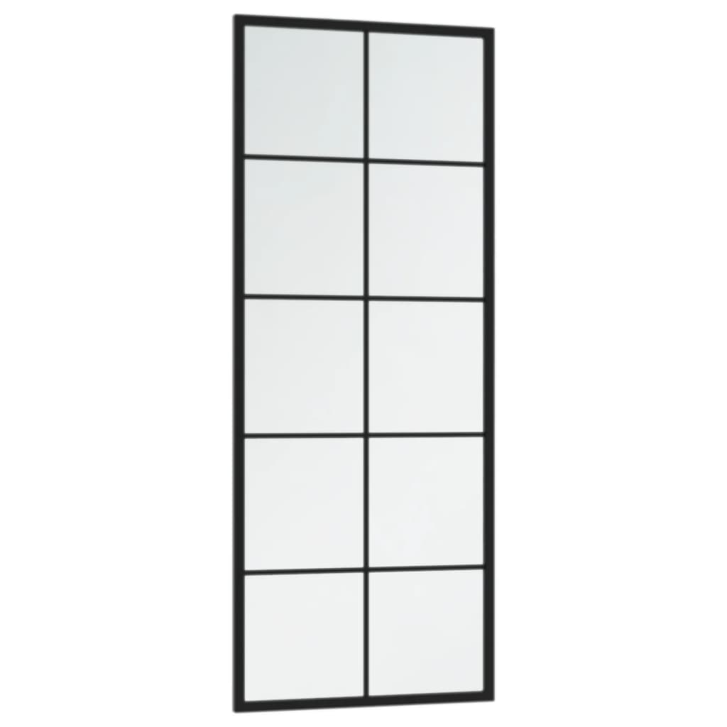 Wandspiegels 2 st 100x40 cm metaal zwart is nu te koop bij PeponiXL, paradijselijk wonen!