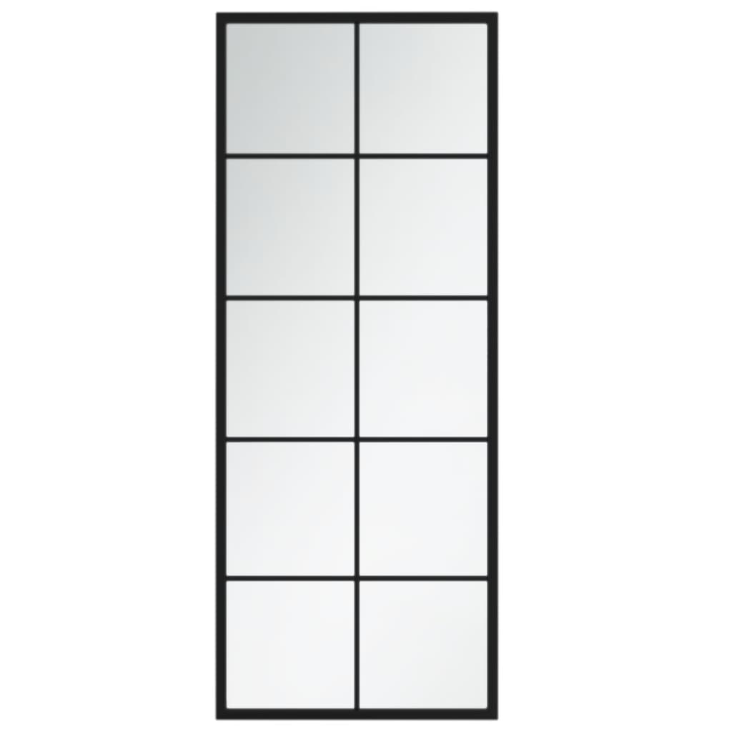 Wandspiegels 2 st 100x40 cm metaal zwart is nu te koop bij PeponiXL, paradijselijk wonen!