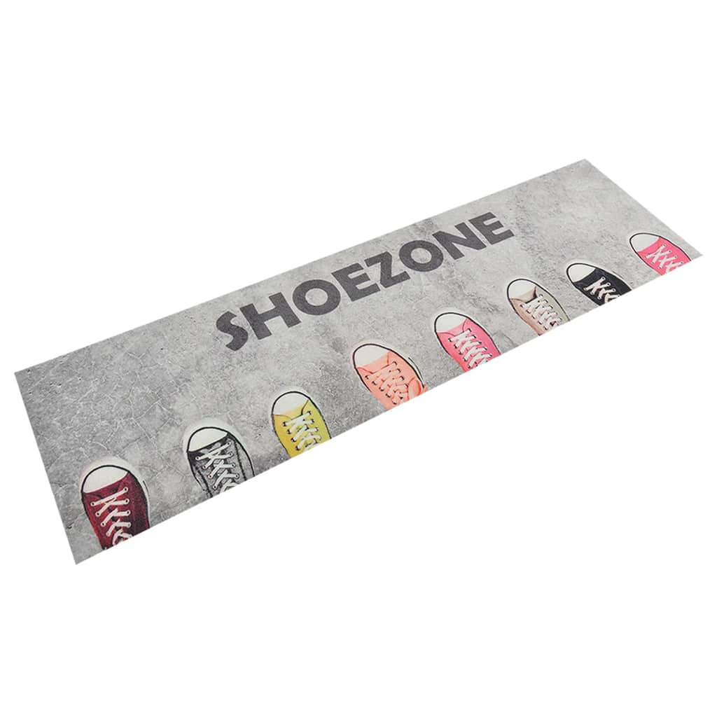 Keukenmat wasbaar shoezone-print 45x150 cm fluweel is nu te koop bij PeponiXL, paradijselijk wonen!