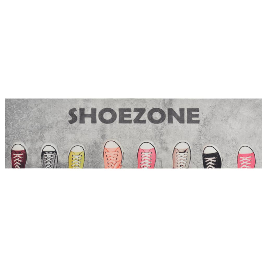 Keukenmat wasbaar shoezone-print 45x150 cm fluweel is nu te koop bij PeponiXL, paradijselijk wonen!