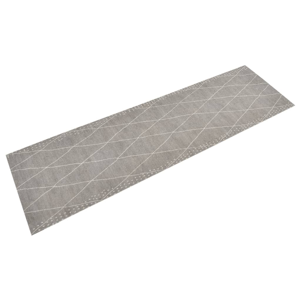 Keukenmat wasbaar geruit 45x150 cm fluweel is nu te koop bij PeponiXL, paradijselijk wonen!