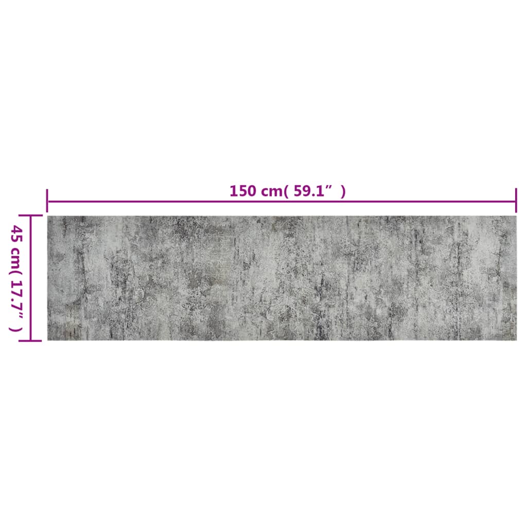 Keukenmat wasbaar betonprint 45x150 cm fluweel is nu te koop bij PeponiXL, paradijselijk wonen!