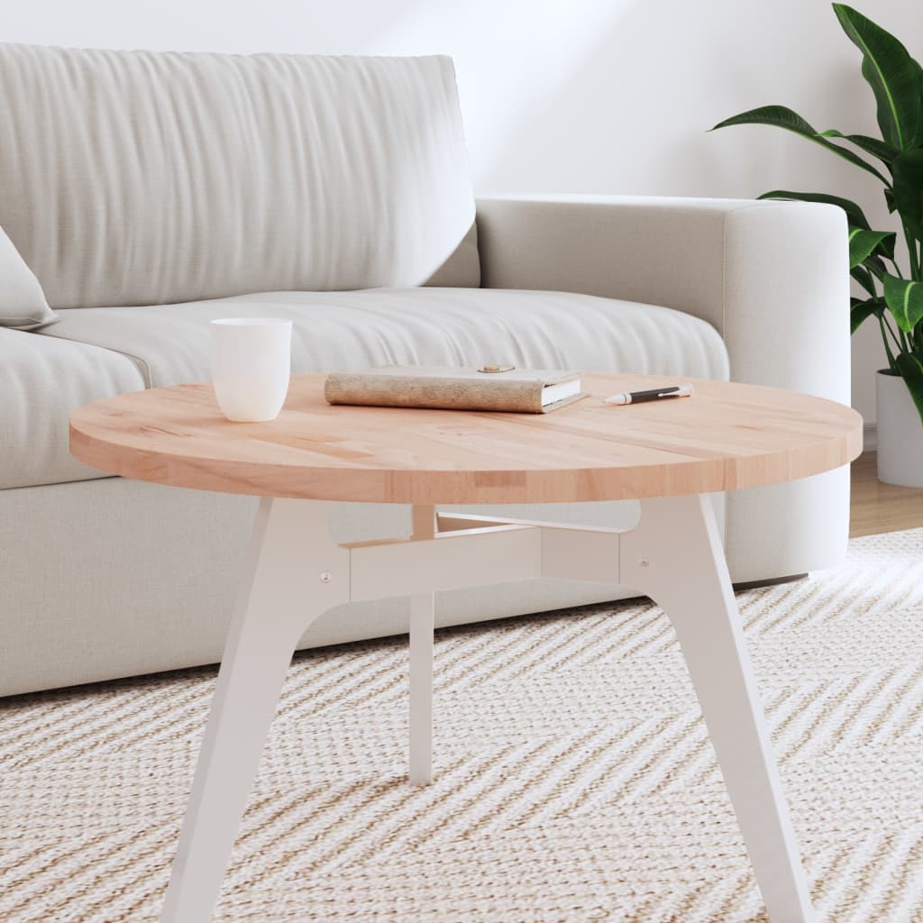 Tafelblad rond Ø70x2,5 cm massief beukenhout is nu te koop bij PeponiXL, paradijselijk wonen!