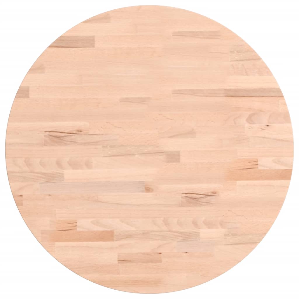 Tafelblad rond Ø50x4 cm massief beukenhout is nu te koop bij PeponiXL, paradijselijk wonen!