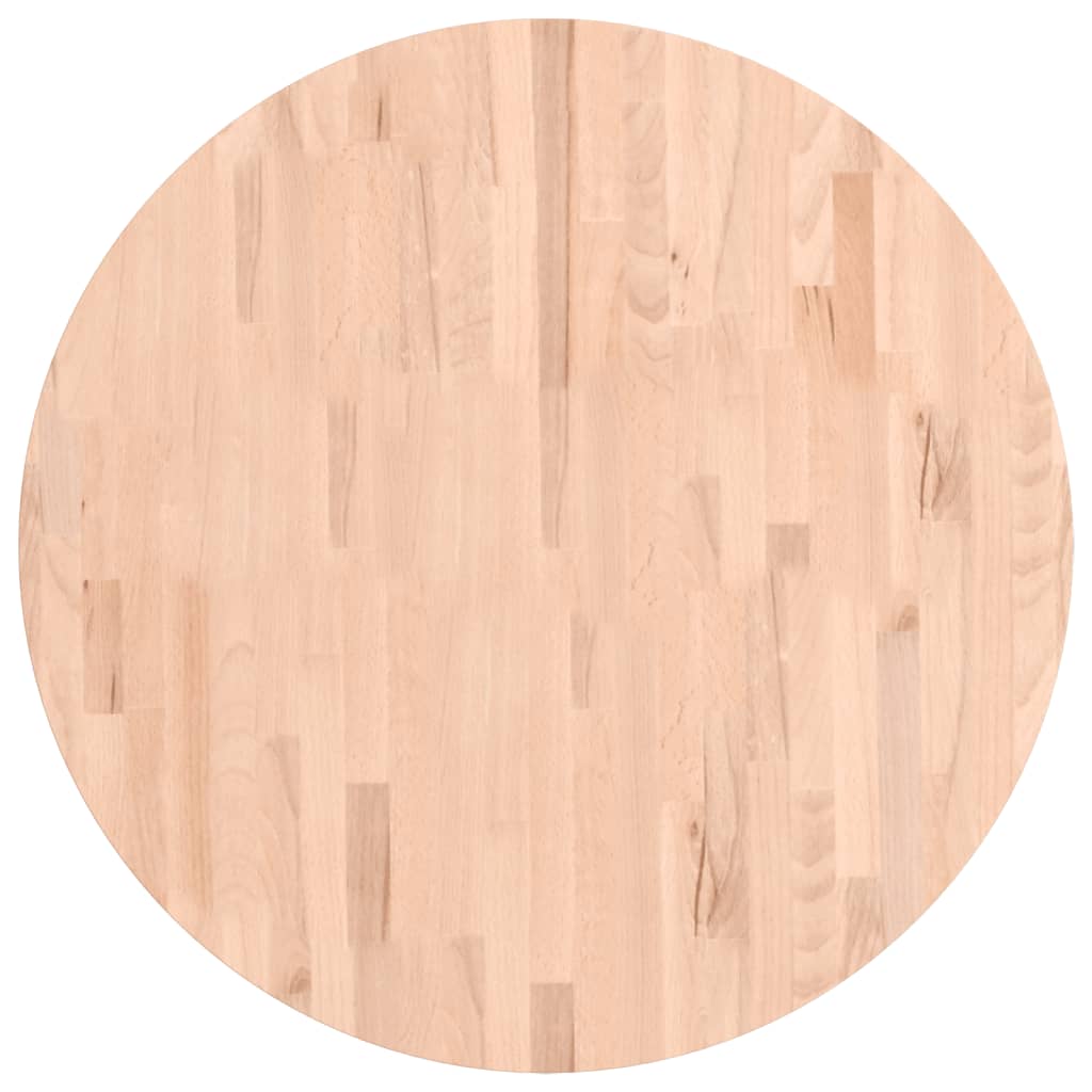 Tafelblad rond Ø80x4 cm massief beukenhout is nu te koop bij PeponiXL, paradijselijk wonen!