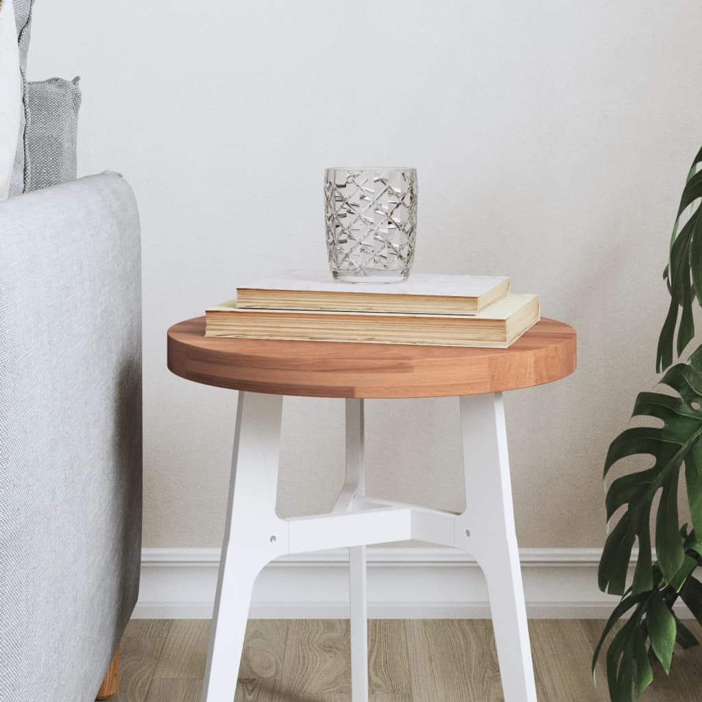 Tafelblad rond Ø30x2,5 cm massief beukenhout is nu te koop bij PeponiXL, paradijselijk wonen!