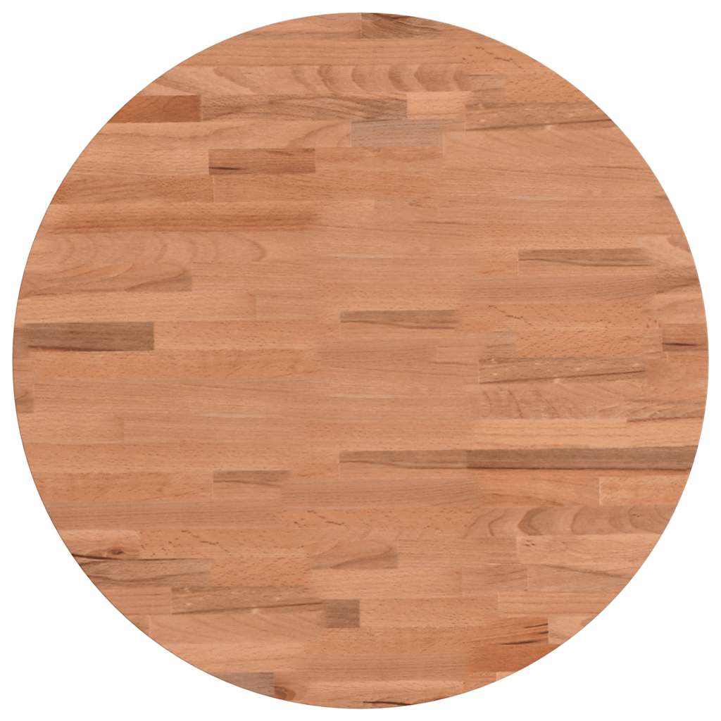 Tafelblad rond Ø50x4 cm massief beukenhout is nu te koop bij PeponiXL, paradijselijk wonen!