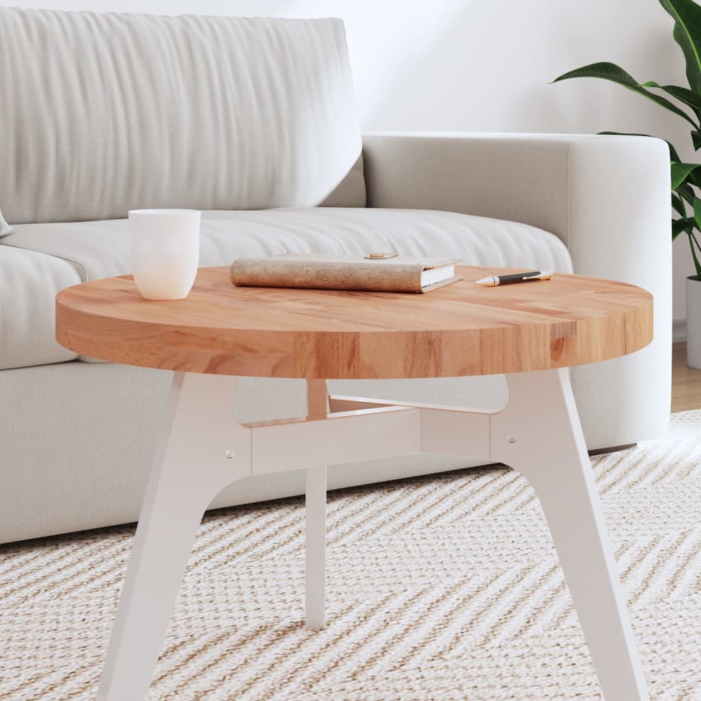 Tafelblad rond Ø60x4 cm massief beukenhout is nu te koop bij PeponiXL, paradijselijk wonen!