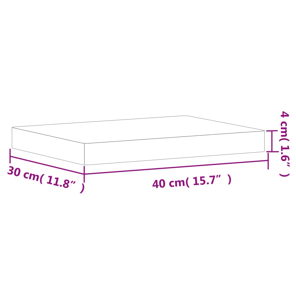 Snijplank 40x30x4 cm massief beukenhout is nu te koop bij PeponiXL, paradijselijk wonen!
