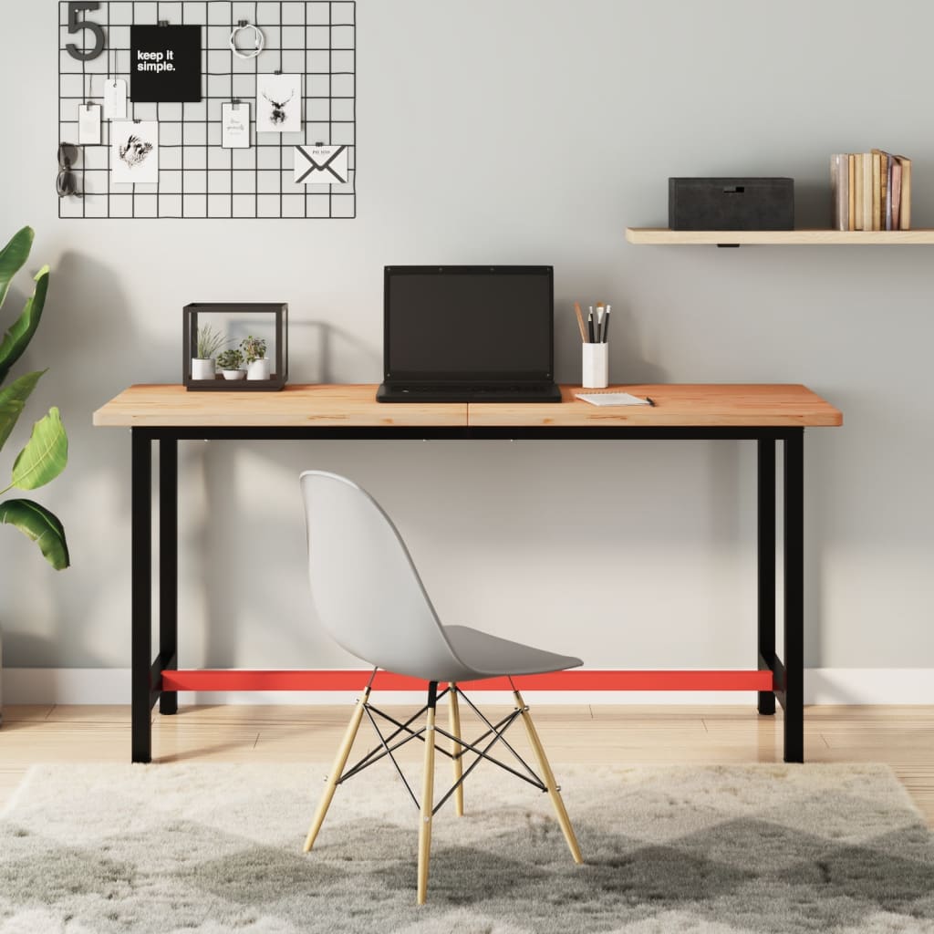 Bureaublad 150x55x2,5 cm massief beukenhout is nu te koop bij PeponiXL, paradijselijk wonen!