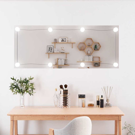 Wandspiegel met LED's rechthoekig 40x100 cm glas is nu te koop bij PeponiXL, paradijselijk wonen!