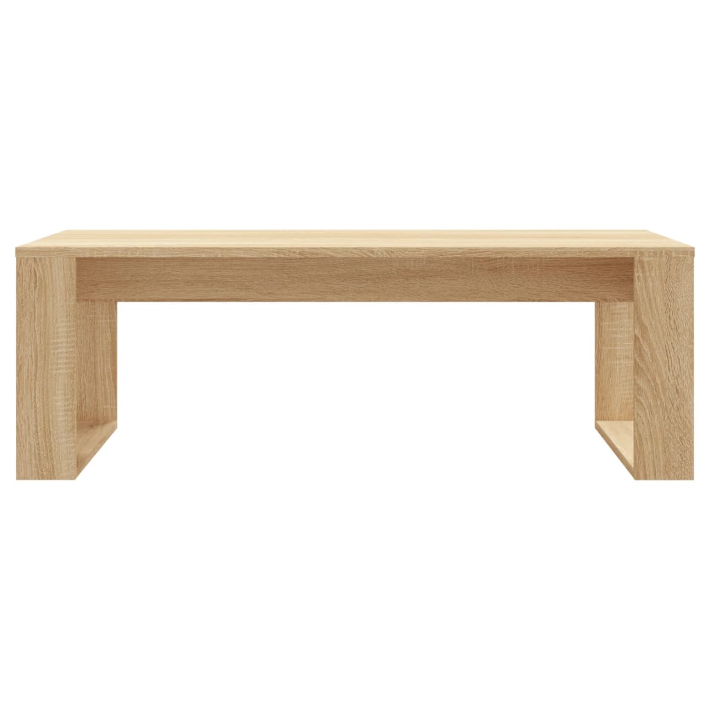 Salontafel 102x50x35 cm bewerkt hout sonoma eikenkleurig is nu te koop bij PeponiXL, paradijselijk wonen!