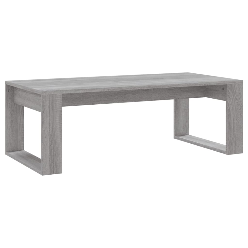 Salontafel 102x50x35 cm bewerkt hout grijs sonoma eikenkleurig is nu te koop bij PeponiXL, paradijselijk wonen!