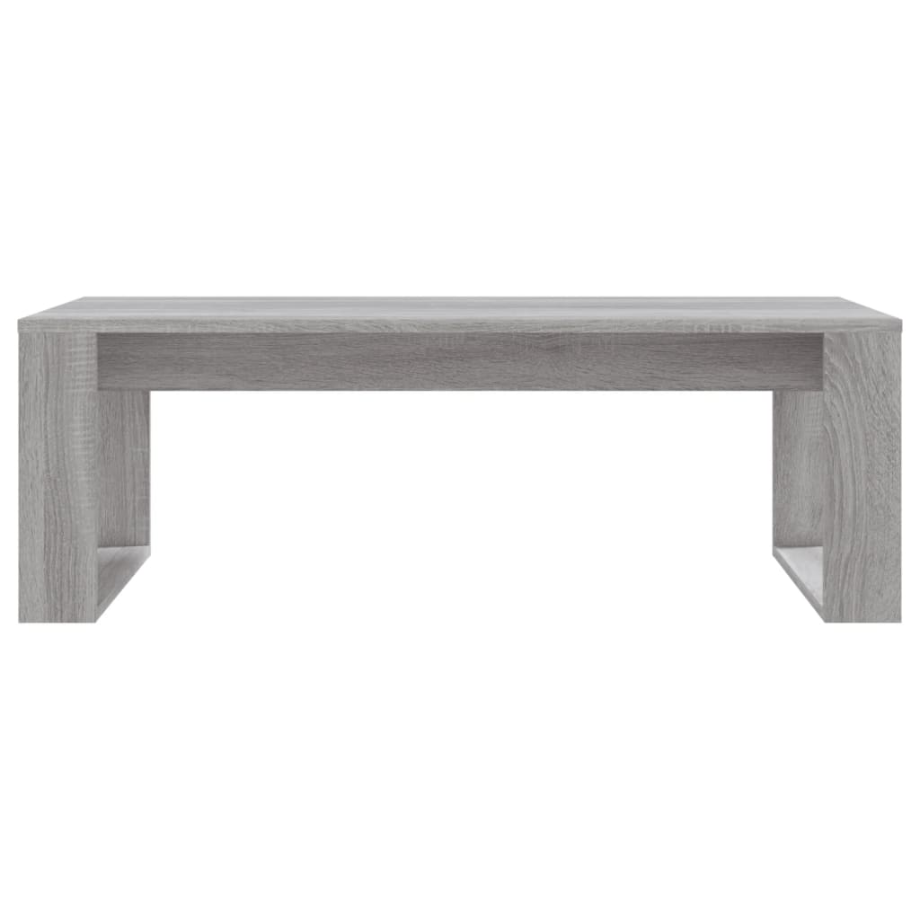 Salontafel 102x50x35 cm bewerkt hout grijs sonoma eikenkleurig is nu te koop bij PeponiXL, paradijselijk wonen!