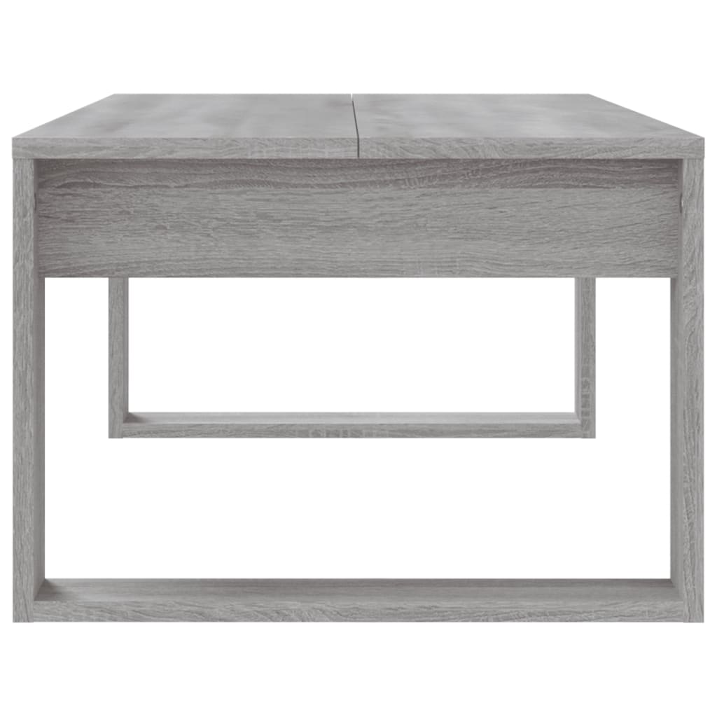 Salontafel 102x50x35 cm bewerkt hout grijs sonoma eikenkleurig is nu te koop bij PeponiXL, paradijselijk wonen!