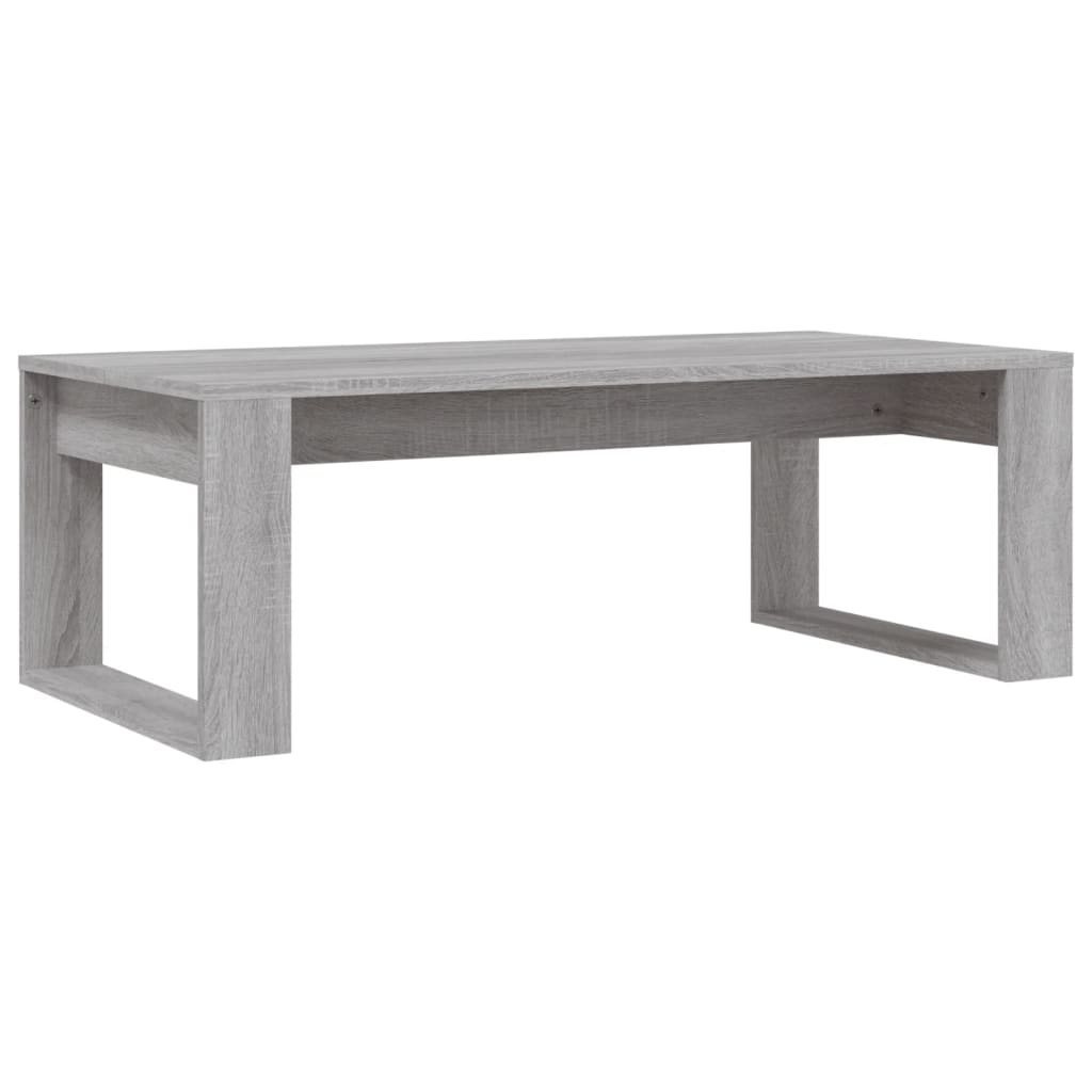 Salontafel 102x50x35 cm bewerkt hout grijs sonoma eikenkleurig is nu te koop bij PeponiXL, paradijselijk wonen!