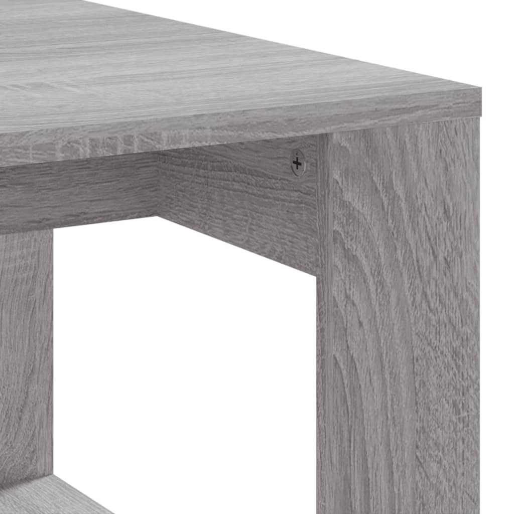 Salontafel 102x50x35 cm bewerkt hout grijs sonoma eikenkleurig is nu te koop bij PeponiXL, paradijselijk wonen!