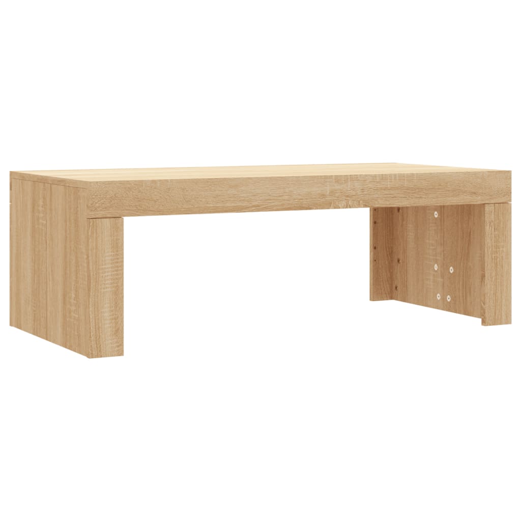 Salontafel 102x50x36 cm bewerkt hout sonoma eikenkleurig is nu te koop bij PeponiXL, paradijselijk wonen!