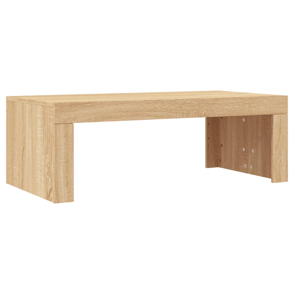 Salontafel 102x50x36 cm bewerkt hout sonoma eikenkleurig is nu te koop bij PeponiXL, paradijselijk wonen!