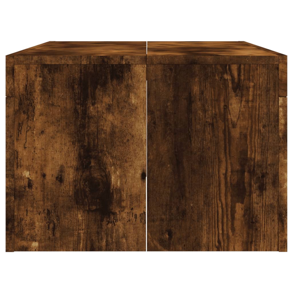Salontafel 102x50x36 cm bewerkt hout gerookt eikenkleurig is nu te koop bij PeponiXL, paradijselijk wonen!
