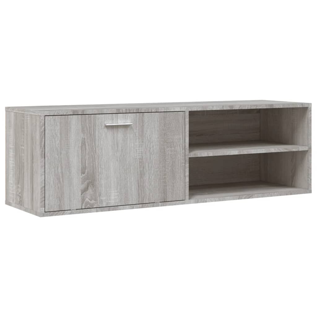 Tv-meubel 120x34x37 cm bewerkt hout grijs sonoma eikenkleurig is nu te koop bij PeponiXL, paradijselijk wonen!