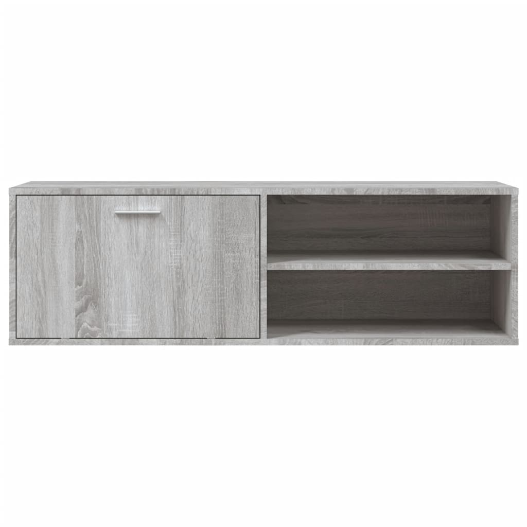 Tv-meubel 120x34x37 cm bewerkt hout grijs sonoma eikenkleurig is nu te koop bij PeponiXL, paradijselijk wonen!