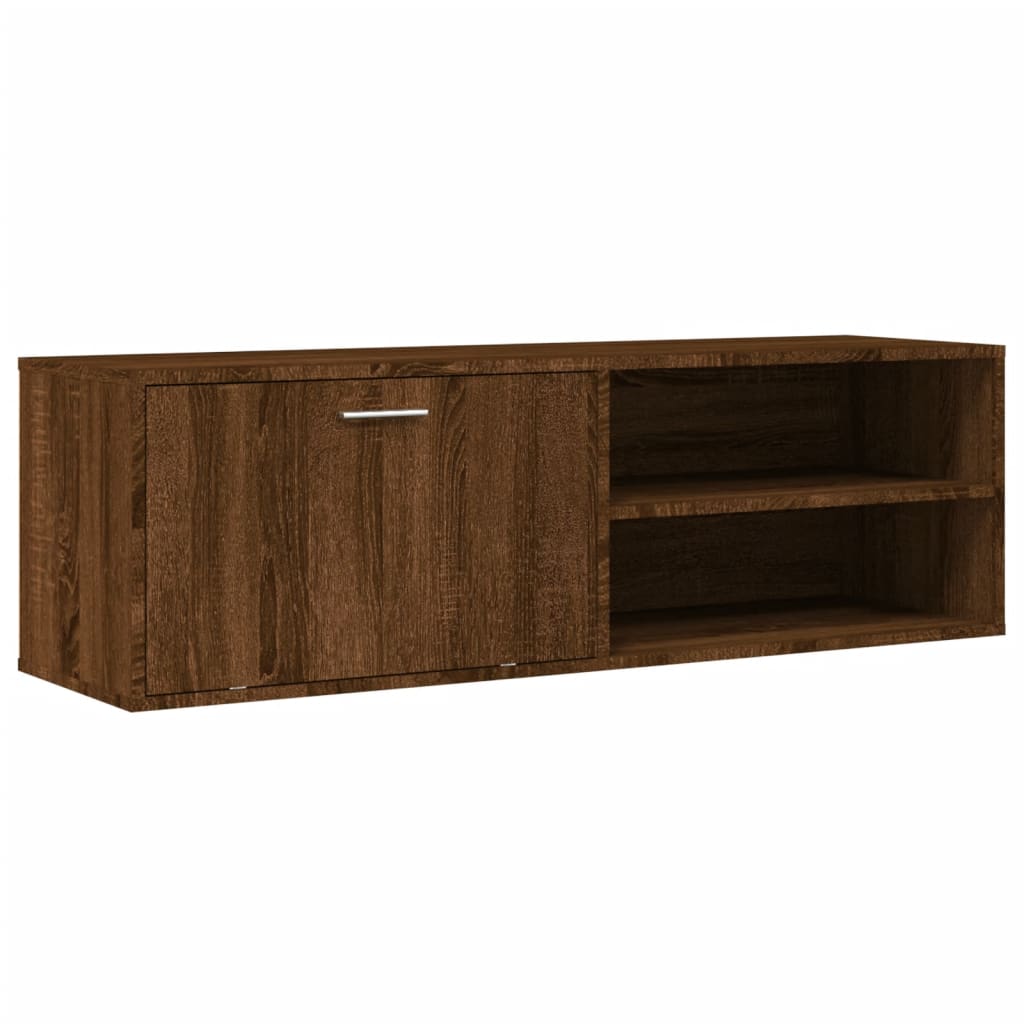 Tv-meubel 120x34x37 cm bewerkt hout bruin eikenkleur is nu te koop bij PeponiXL, paradijselijk wonen!