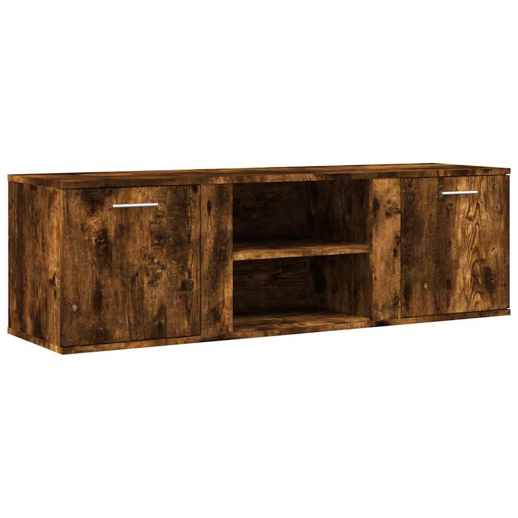 Tv-meubel 120x34x37 cm bewerkt hout gerookt eikenkleurig is nu te koop bij PeponiXL, paradijselijk wonen!
