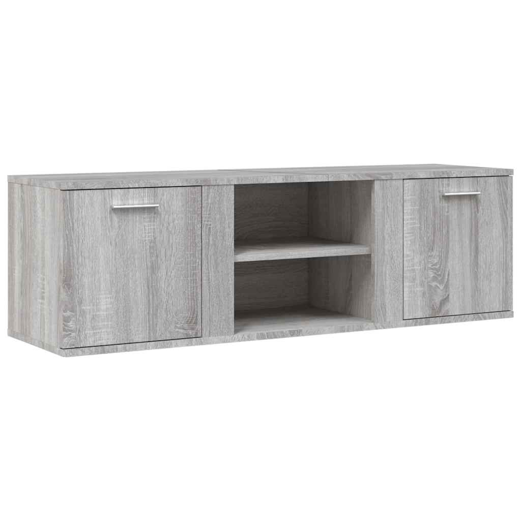 Tv-meubel 120x34x37 cm bewerkt hout grijs sonoma eikenkleurig is nu te koop bij PeponiXL, paradijselijk wonen!