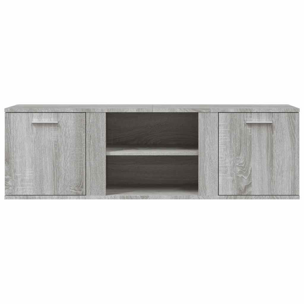 Tv-meubel 120x34x37 cm bewerkt hout grijs sonoma eikenkleurig is nu te koop bij PeponiXL, paradijselijk wonen!