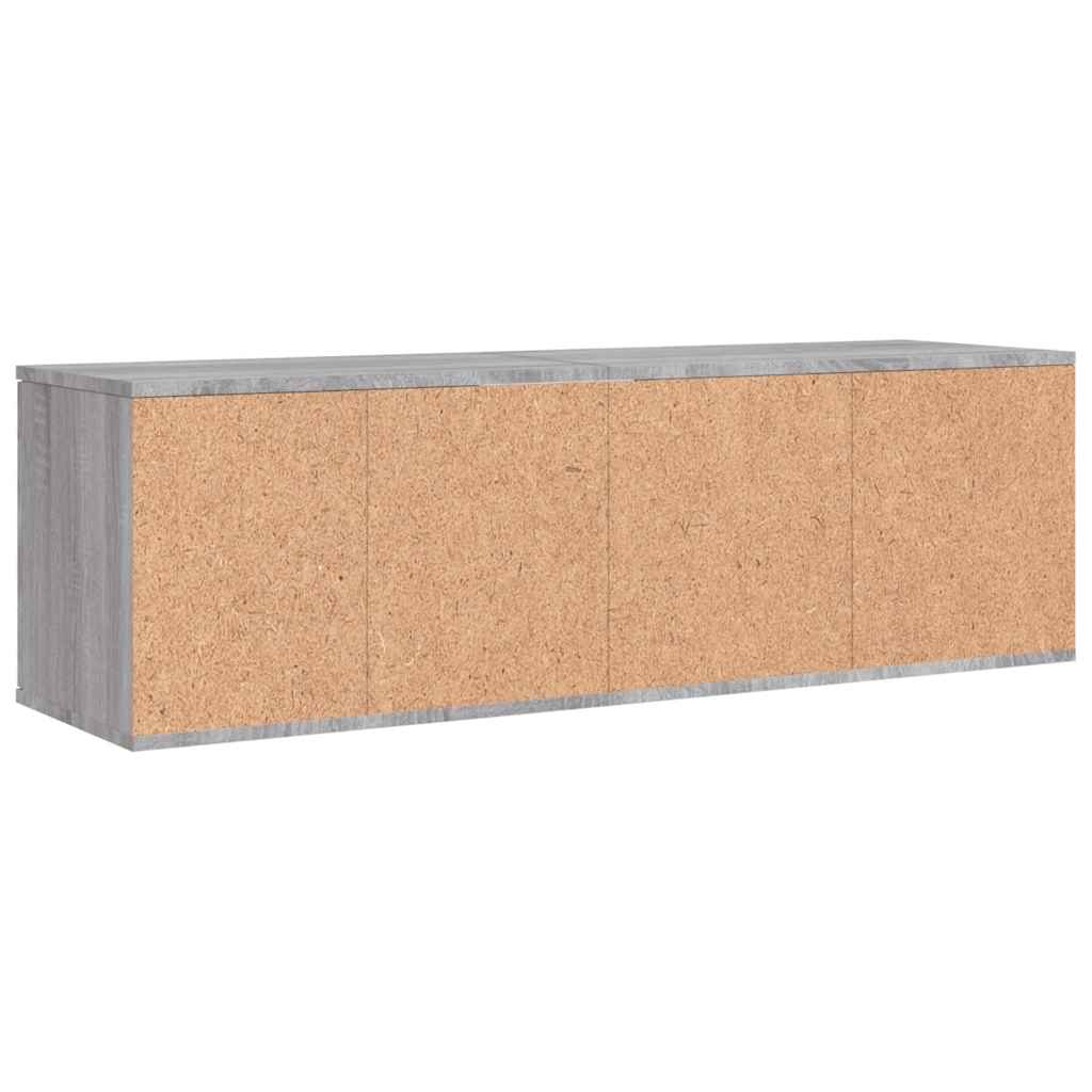 Tv-meubel 120x34x37 cm bewerkt hout grijs sonoma eikenkleurig is nu te koop bij PeponiXL, paradijselijk wonen!