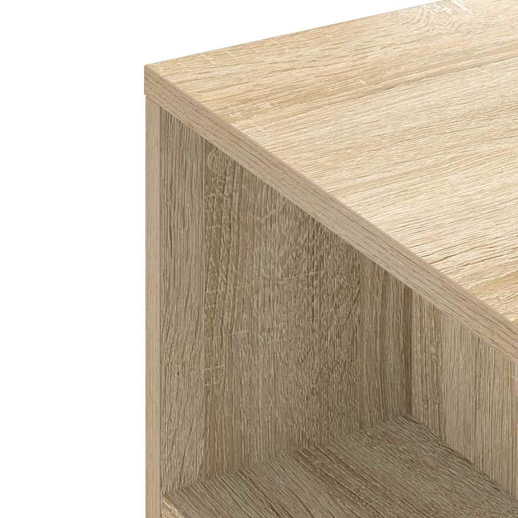 Tv-meubel 102x34,5x43 cm bewerkt hout sonoma eikenkleurig is nu te koop bij PeponiXL, paradijselijk wonen!