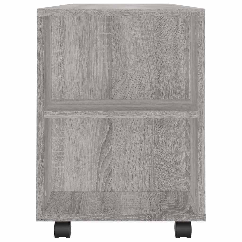 Tv-meubel 102x34,5x43 cm bewerkt hout grijs sonoma eikenkleurig is nu te koop bij PeponiXL, paradijselijk wonen!